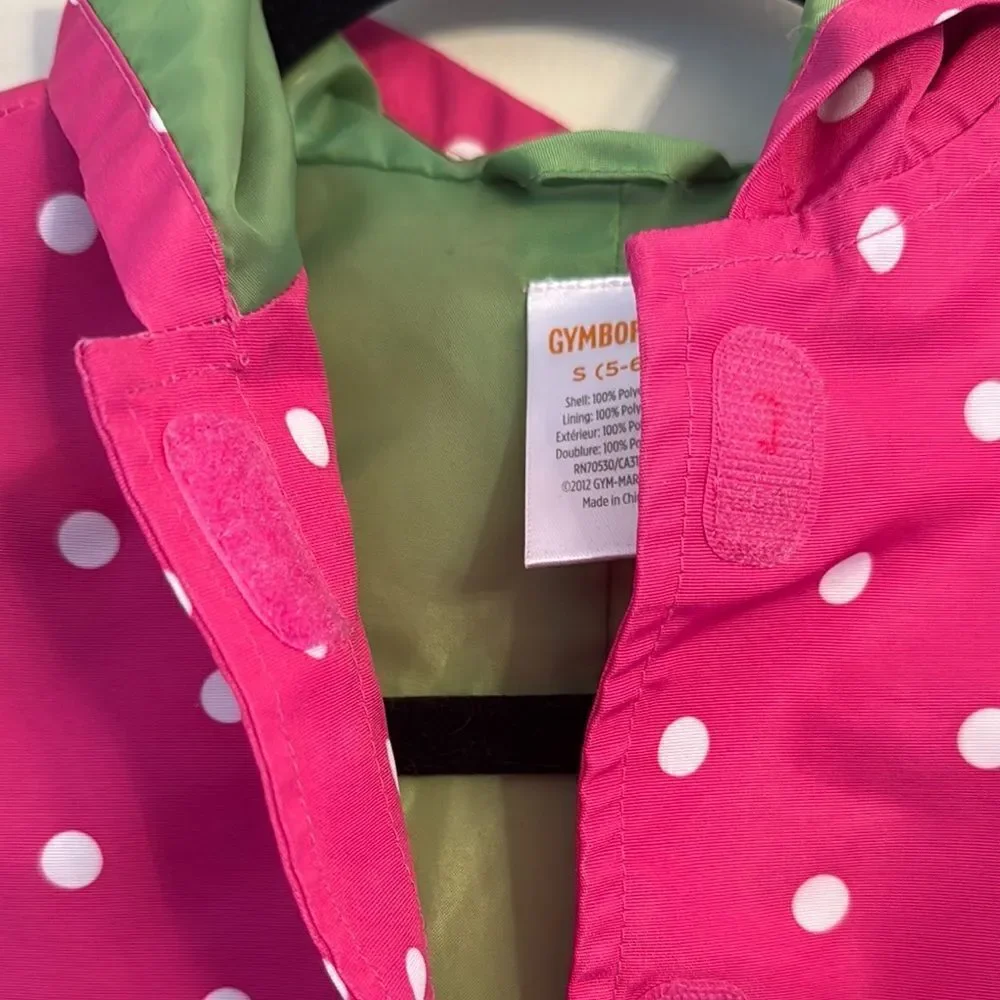 Gymboree Pink Polka Dot Raincoat